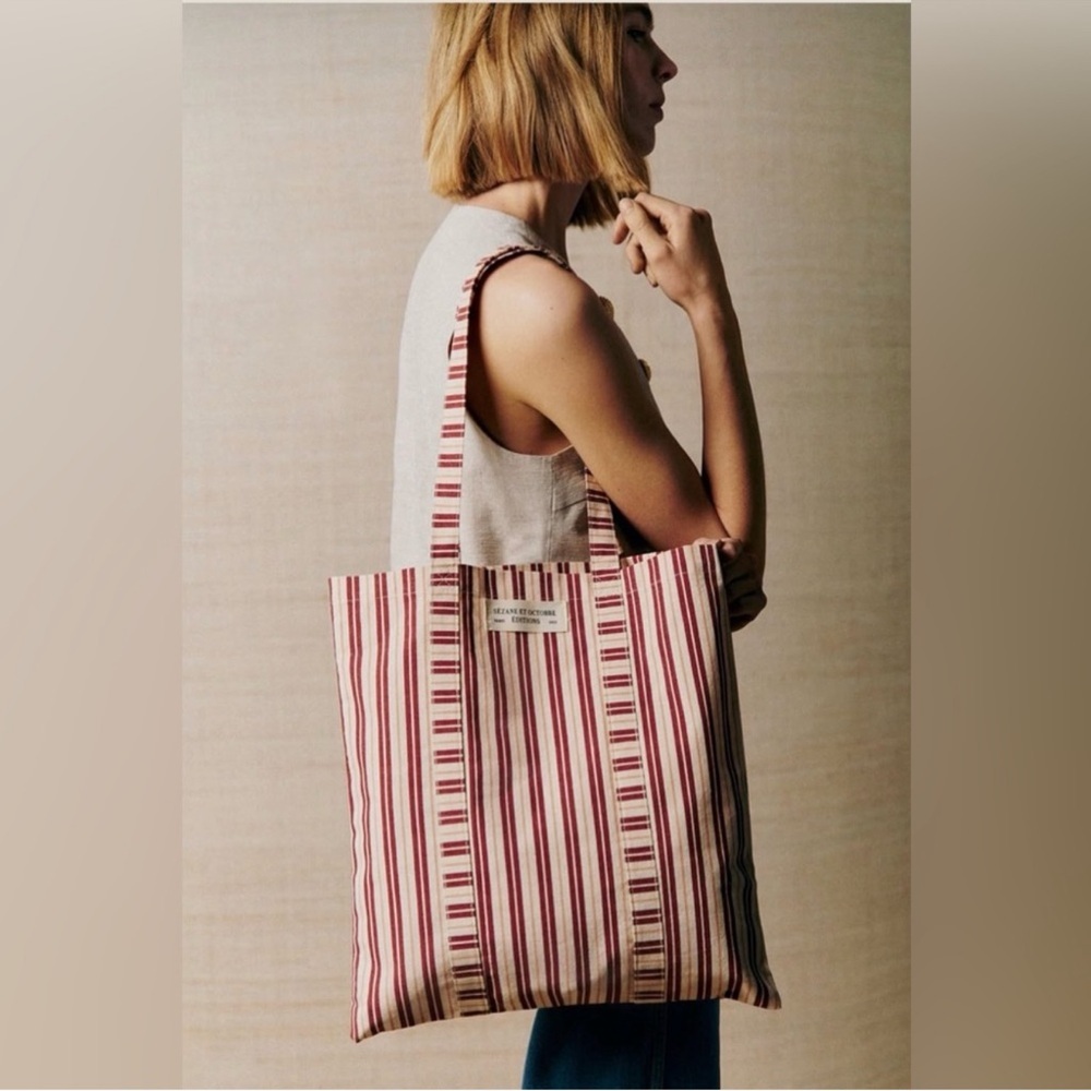 🇫🇷Sézane Striped Tote Bag